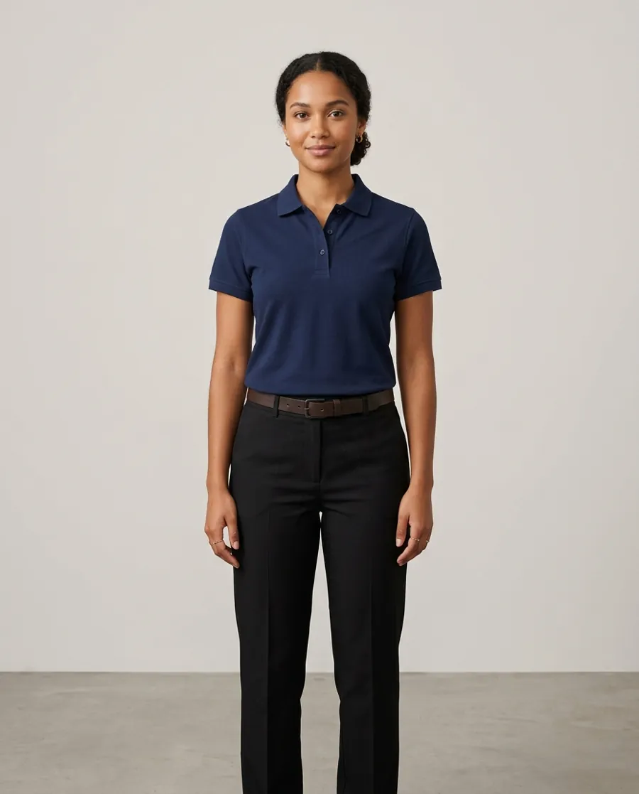 Camisa Gola Polo Azul Marinho