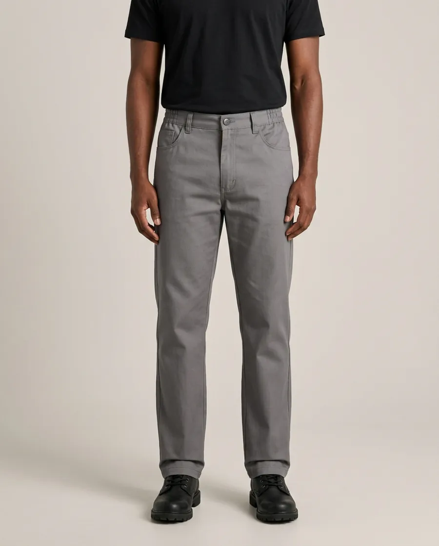 Calça de Brim Cinza